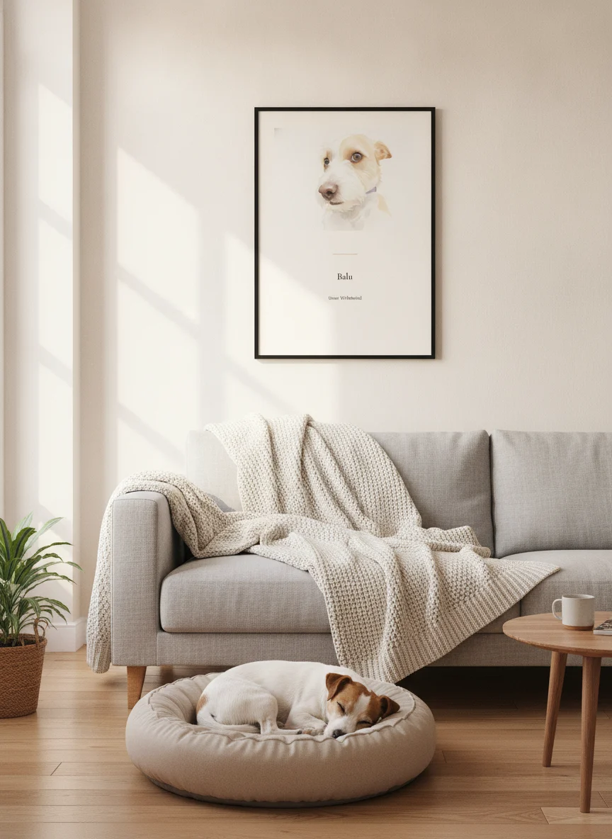 Fellino Poster im Raum (Beispielmotiv)